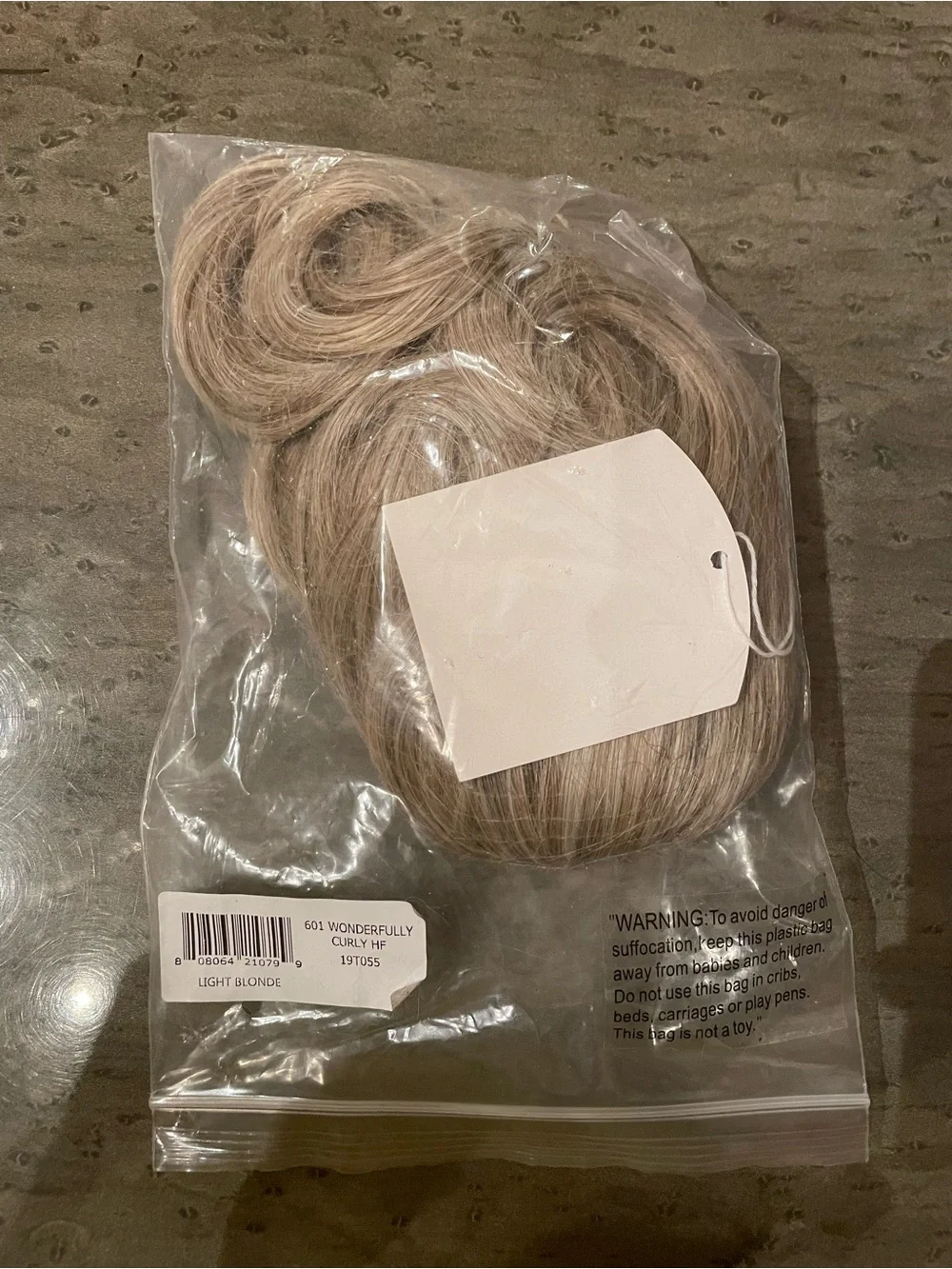 NWT Toni Bratton Light Blonde 601 wonderfully curly hair piece